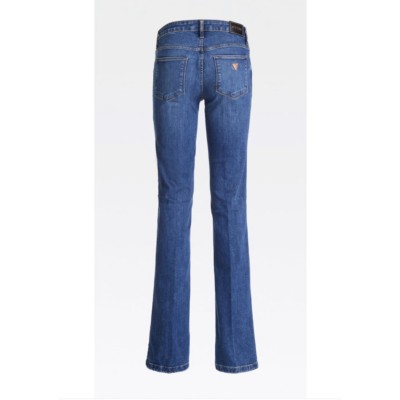 Fit and flare denim pant