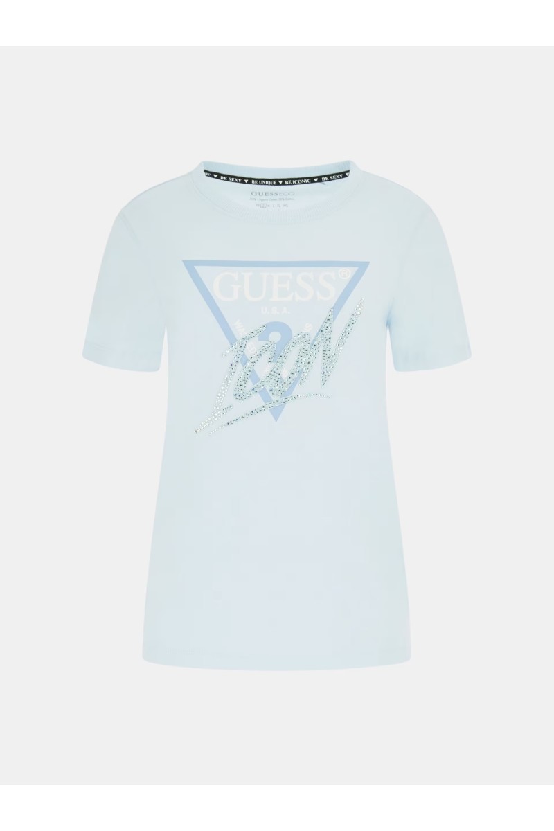 Guess Γαλάζιο T-shirt με λογότυπο icon 