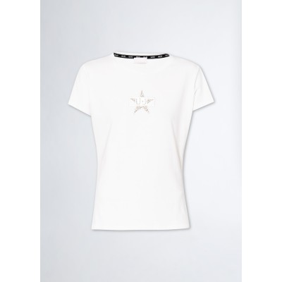 Liu Jo T-shirt με αστέρι και λογότυπο