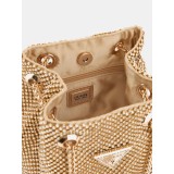Guess Mini τσάντα πουγκί lua με στρας Χρυσό