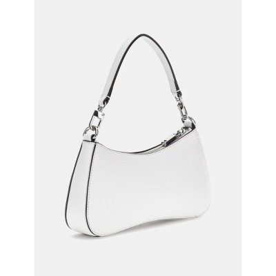 Guess Λευκή Mini τσάντα ώμου liona saffiano
