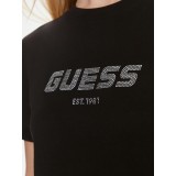 Guess T-shirt Μαύρο