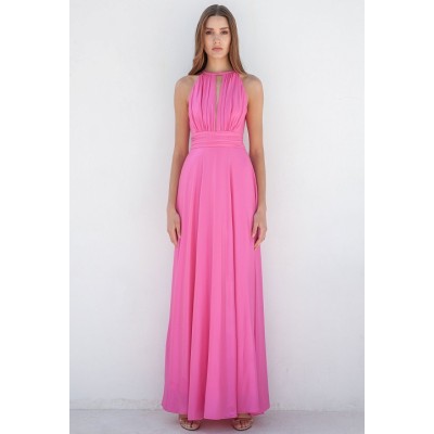 Maxi dress with gathering